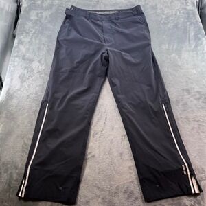 Zero Restriction Gore-Tex Golf Pants Black Waterproof Mens Large Reflective Trim